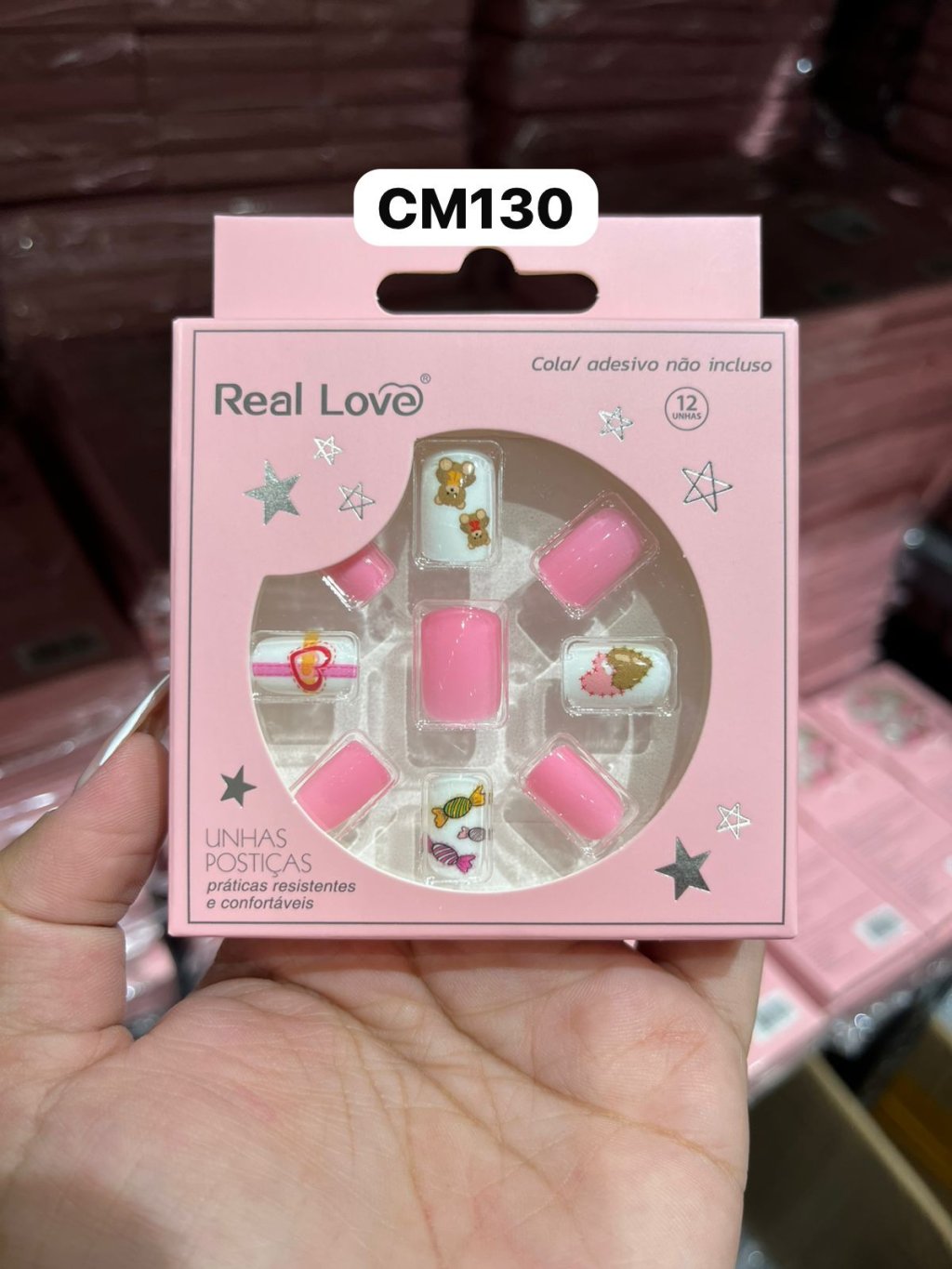 XUN230-CM130- Unha postiça infantil 