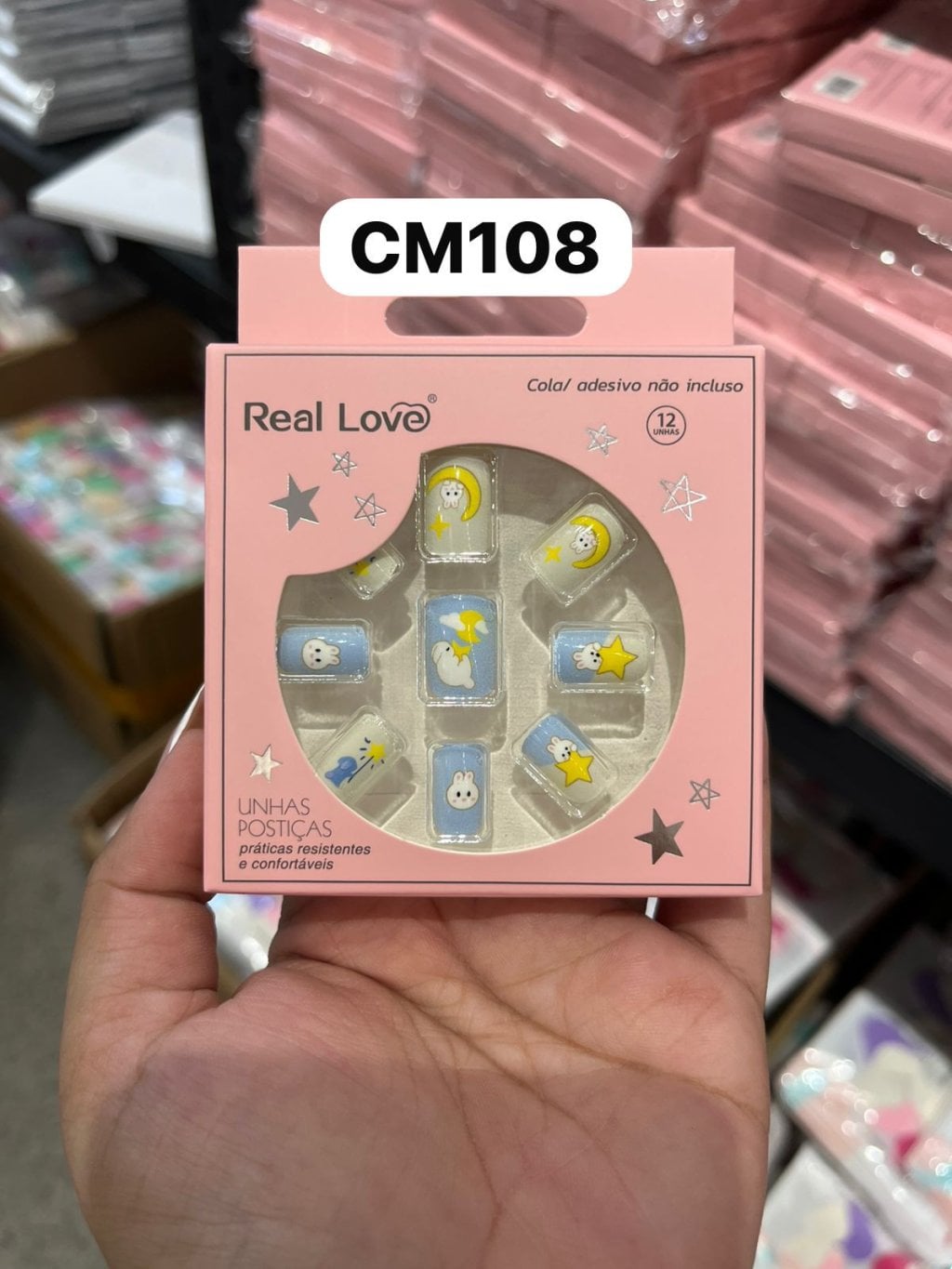 XUN230-CM108- Unha postiça infantil 