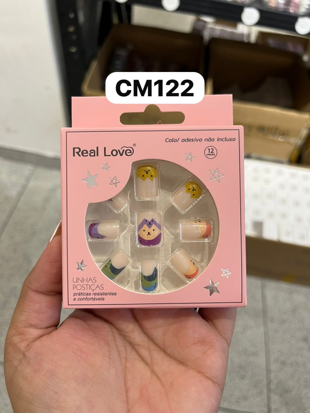 XUN230-CM122- Unha postiça infantil 