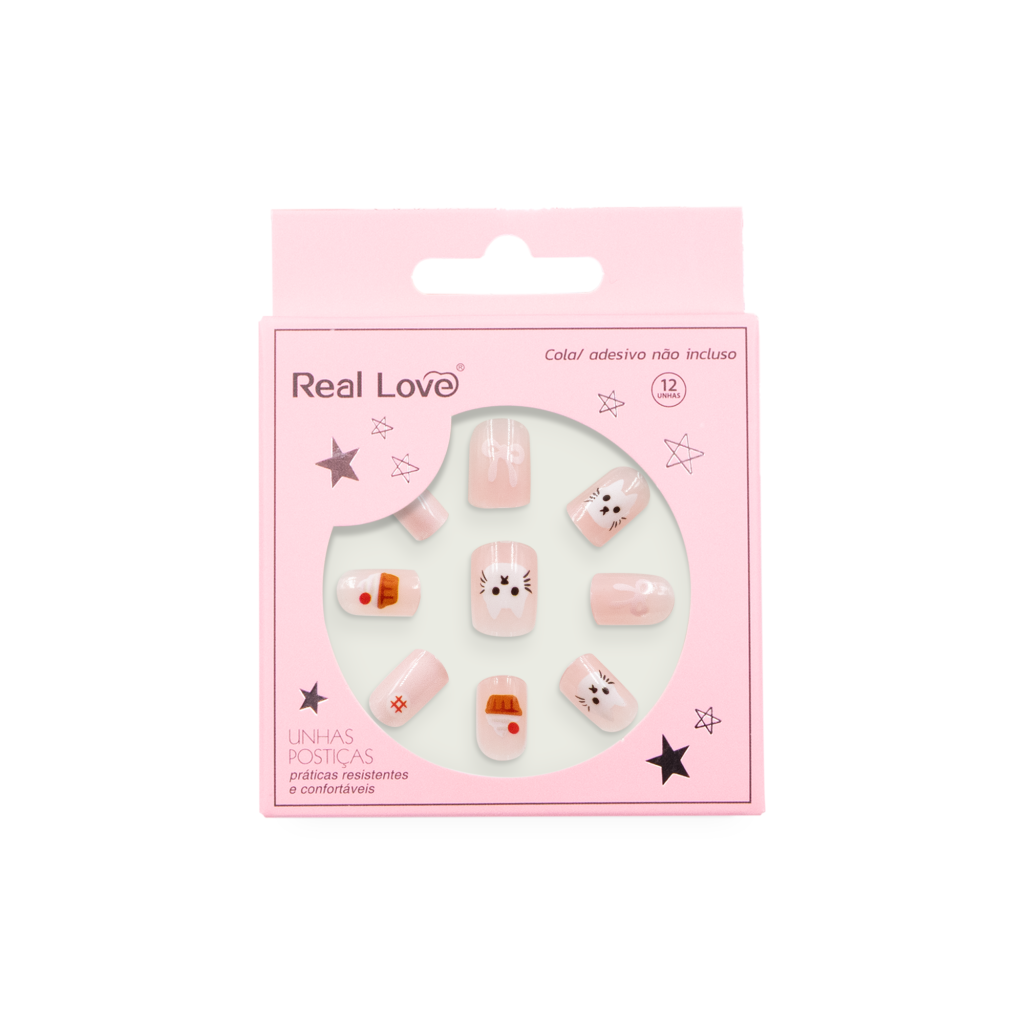 XUN230-3D012- Unha postiça infantil 