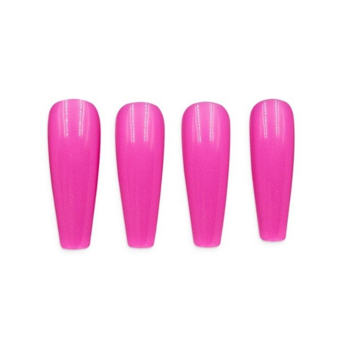 UN160G - Unha Postiça Decorada Bailarina Cumprida 