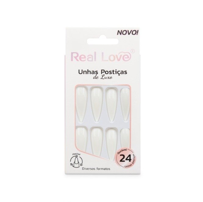 UN48E -YS07- Unha Postiça Decorada Stiletto 