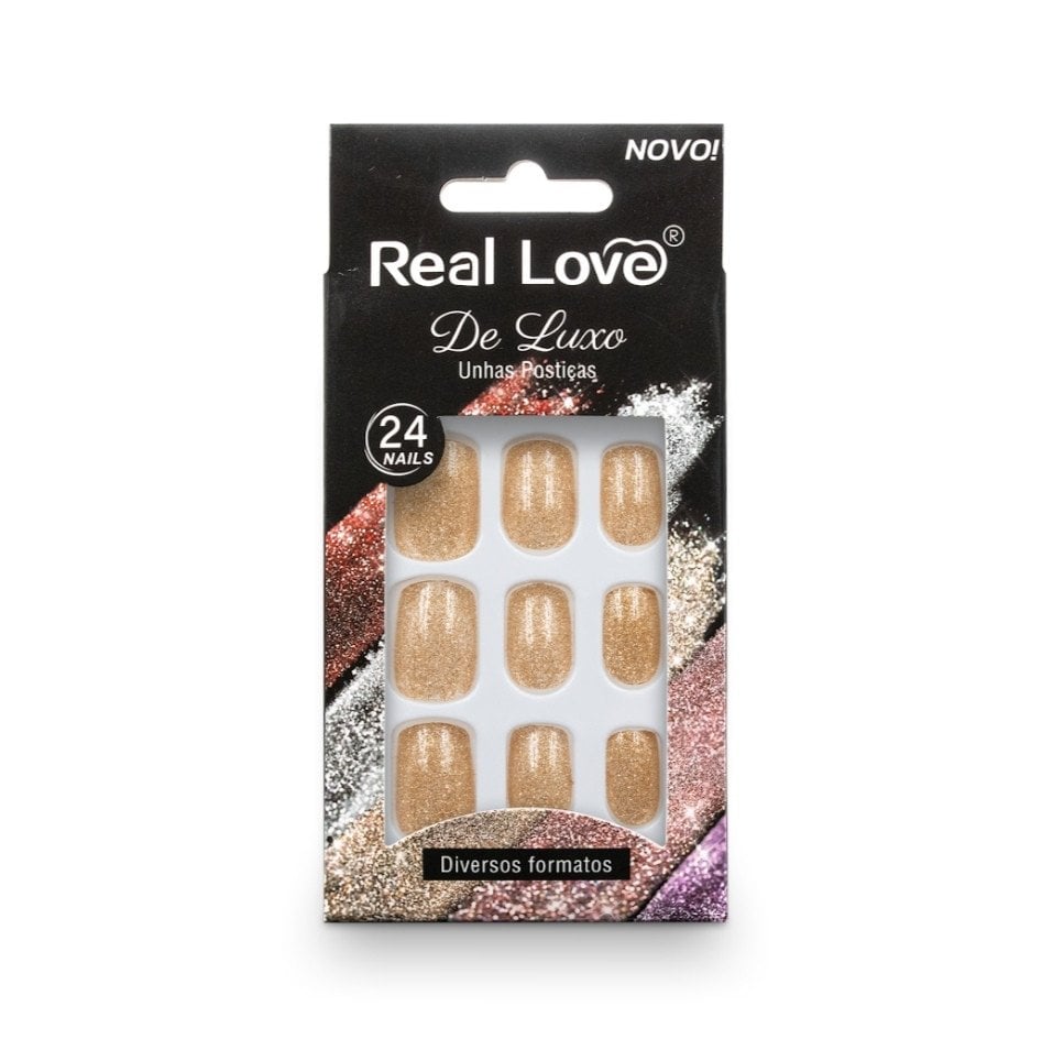 UN48F - SZ001 - Unha Postiça Glitter 