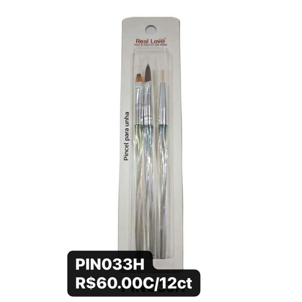 PIN033H - KIT PINCEIS PARA UNHA