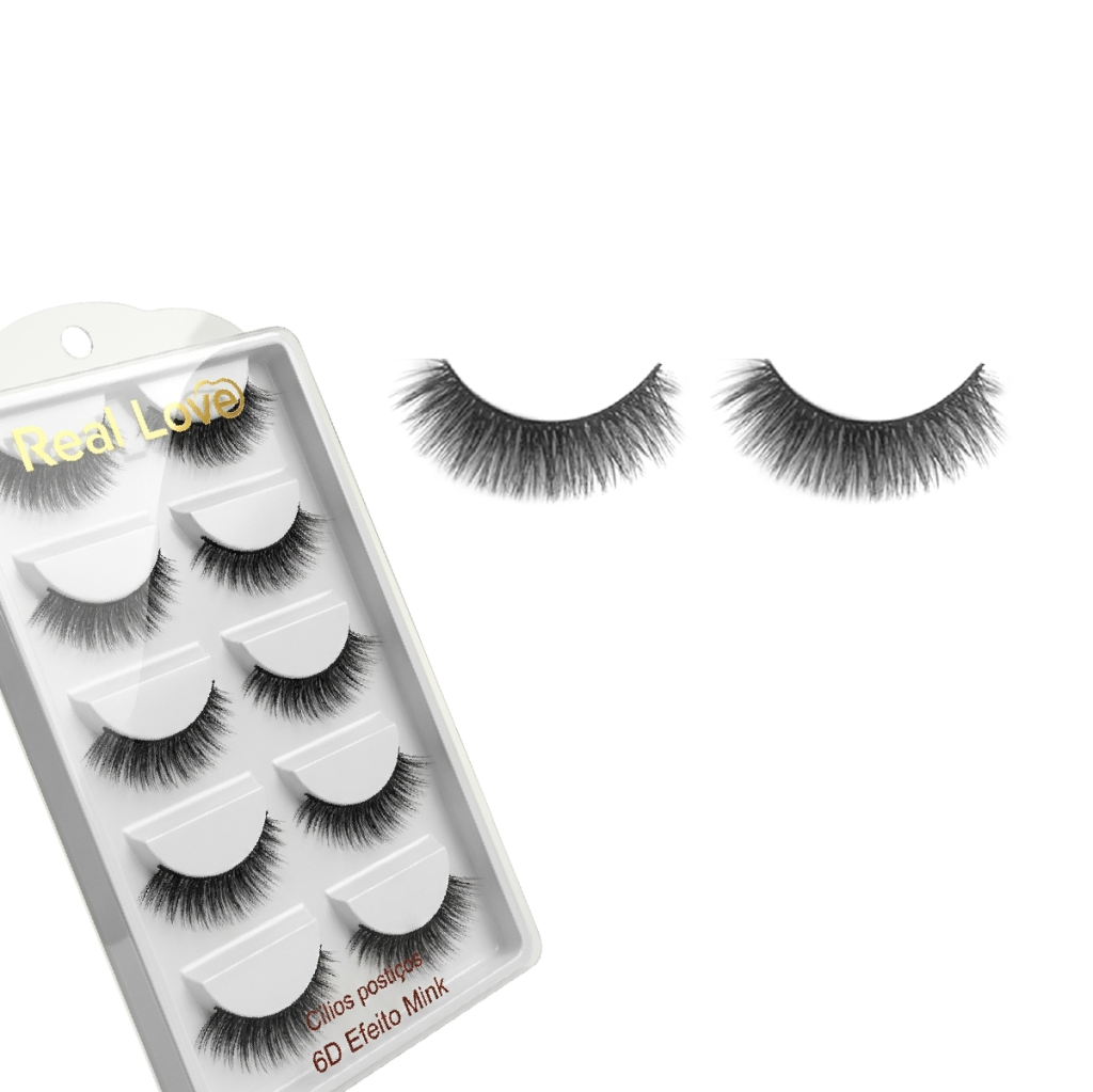 CL5054A - P128 - Cílios Postiços 5 Pares 