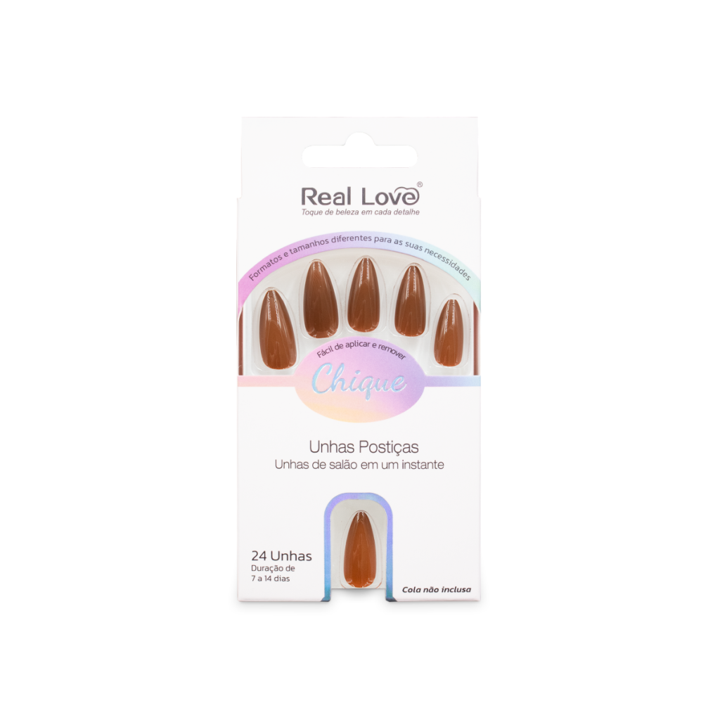 XUN255 - E336 - Unha Postiça Amendoada 