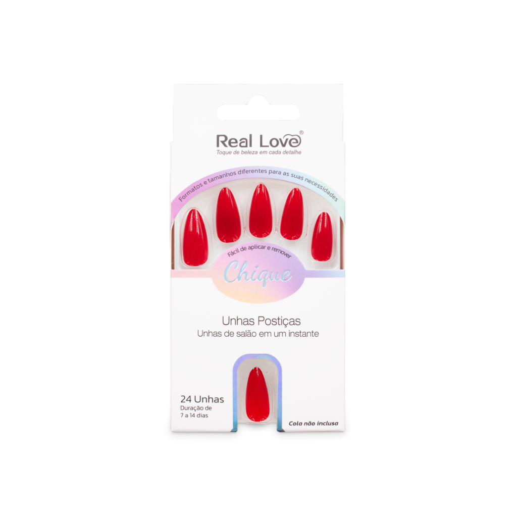 XUN255 - E945 - Unha Postiça Amendoada 