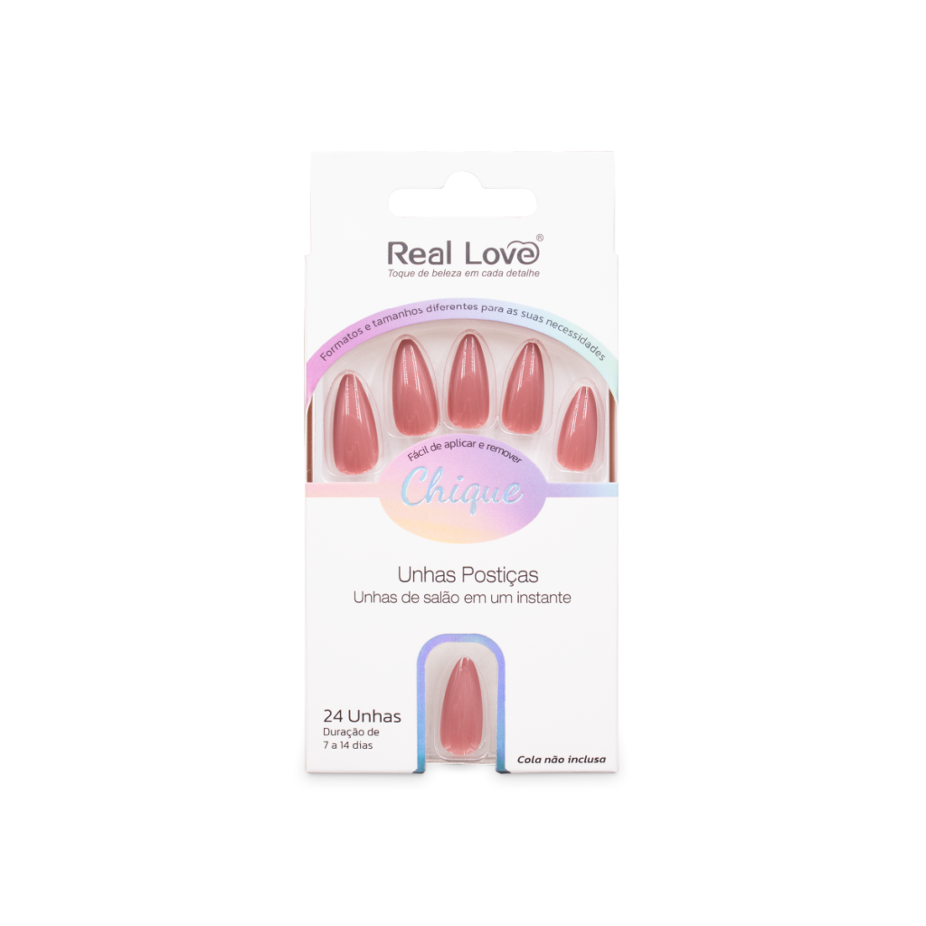 XUN255 - E281 - Unha Postiça Amendoada 