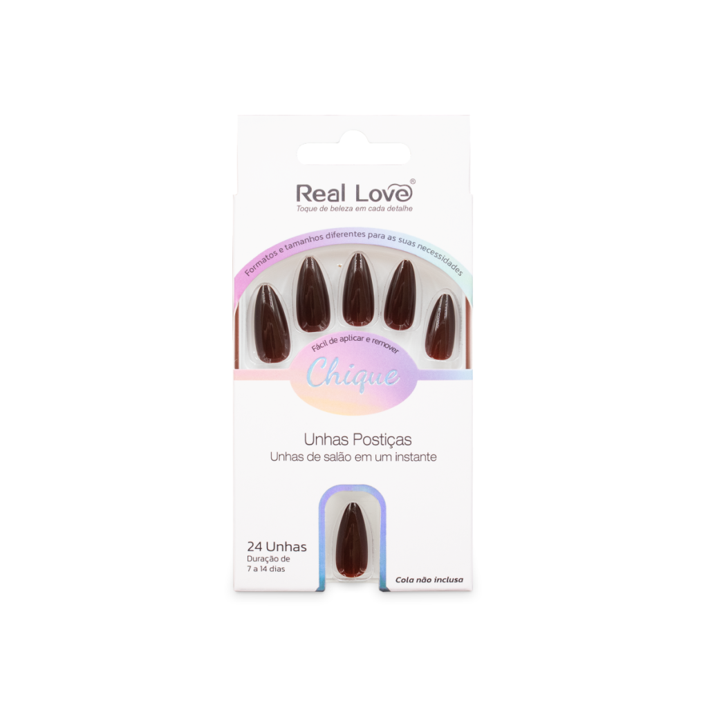 XUN255 - E524 - Unha Postiça Amendoada