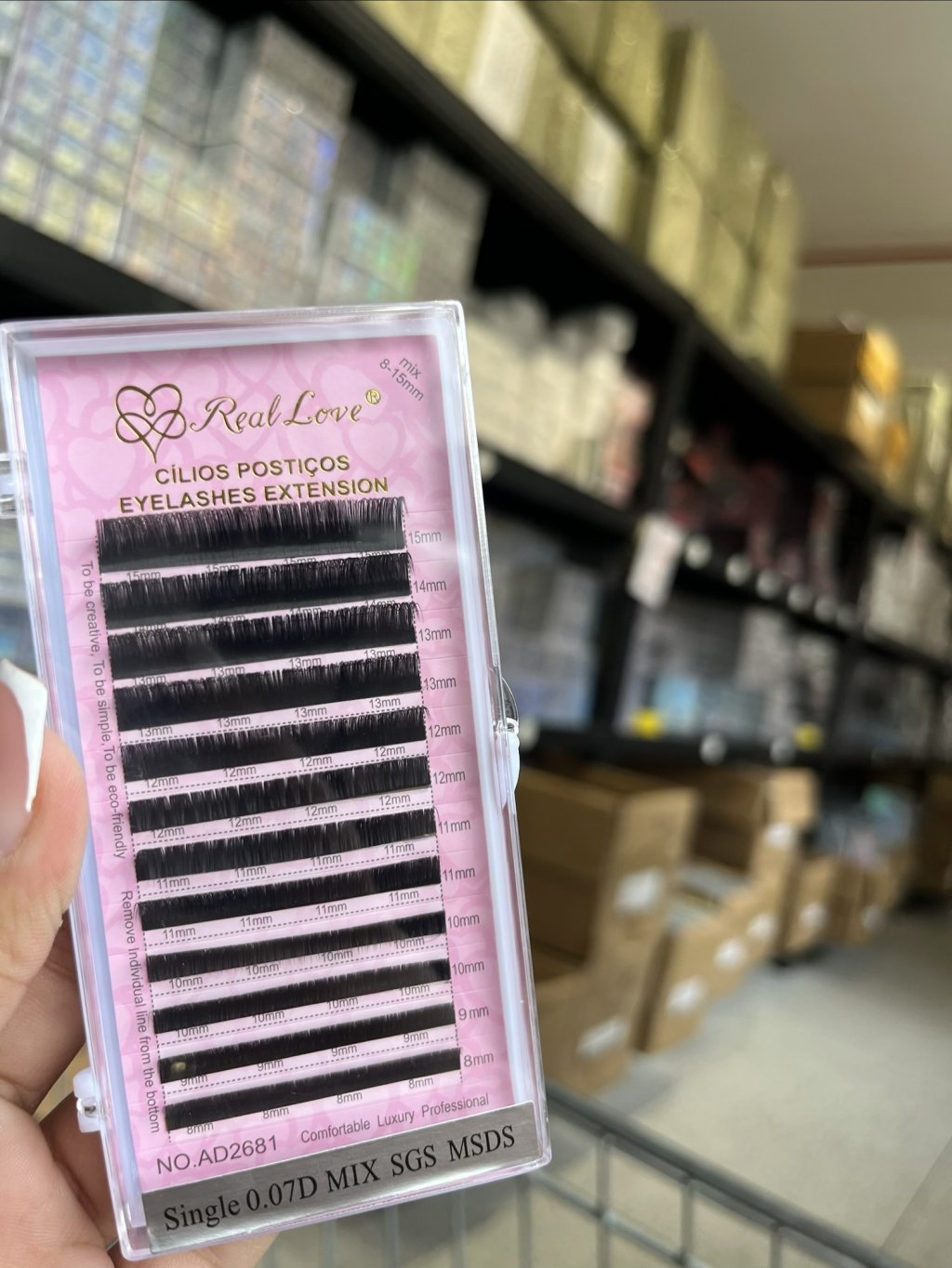 AD2681 - 0.07D MIX - Cílios Fio a Fio 