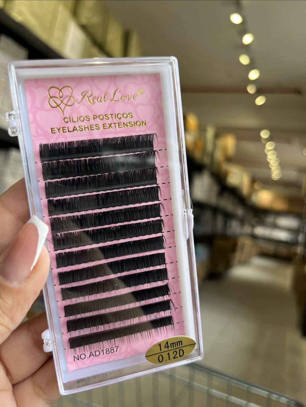 AD1887 - 0.12D 14mm - Cílios Fio a Fio 