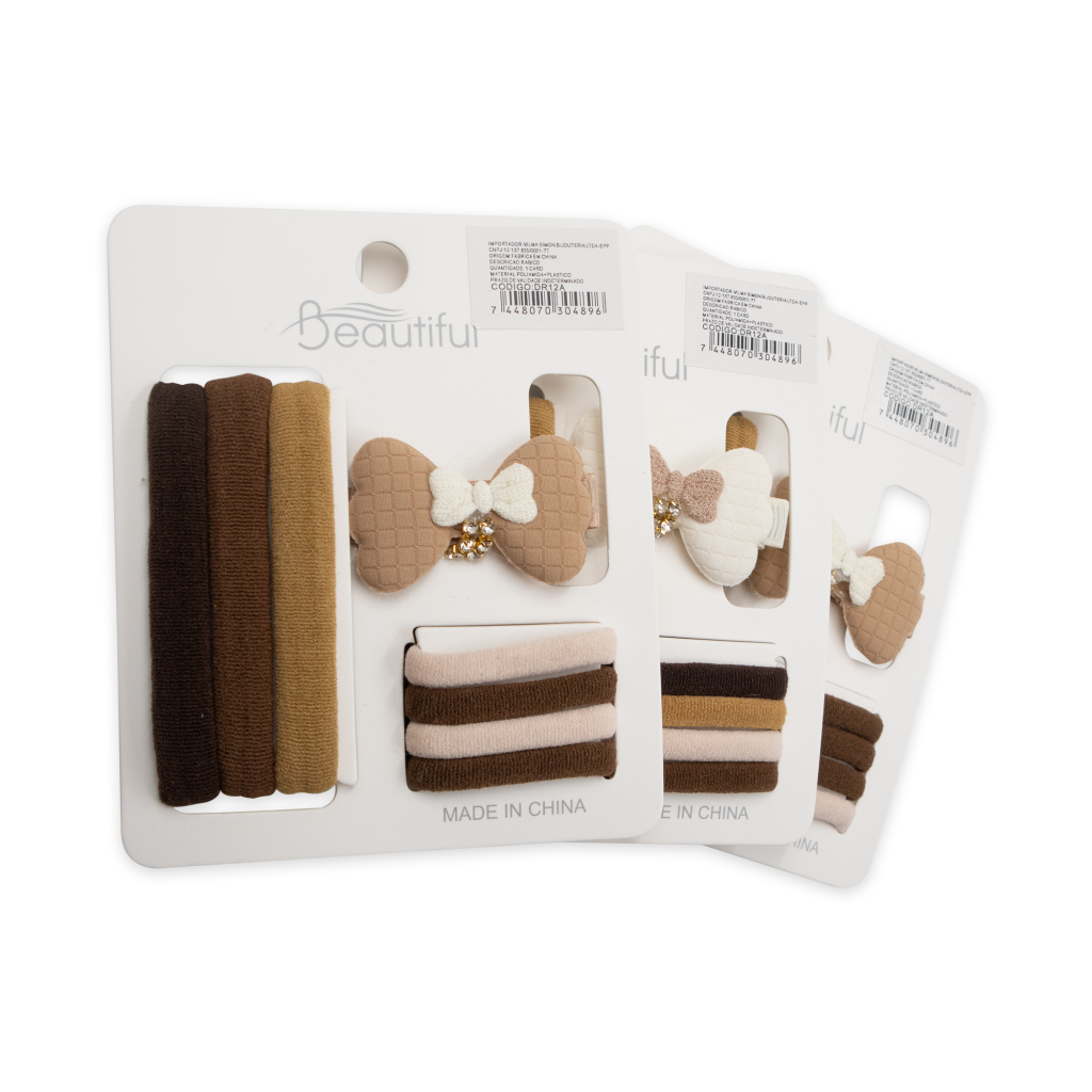 DR12A- Kit elástico de cabelo
