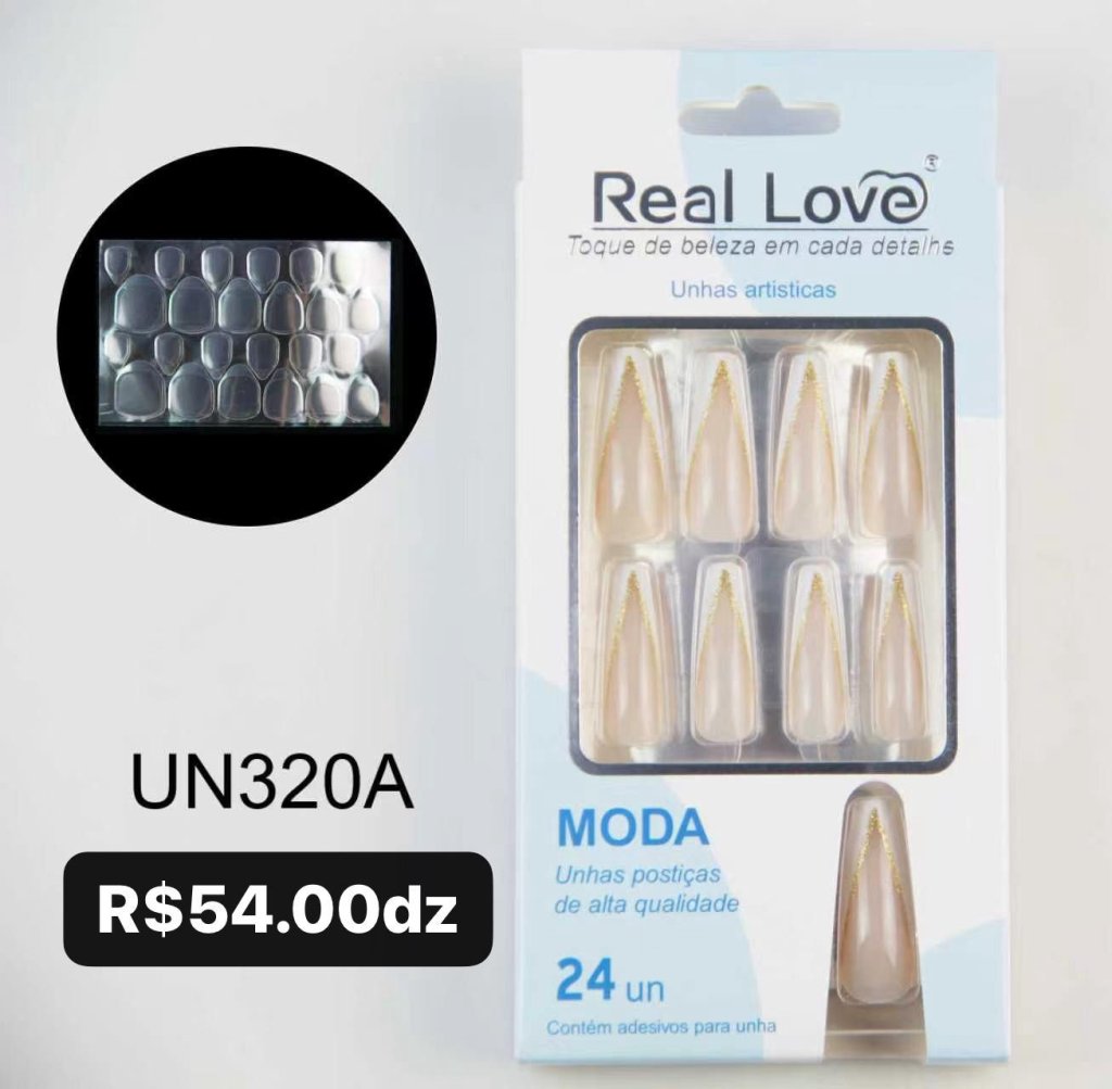 UN320A - UNHAS POSTIÇAS DECORADAS