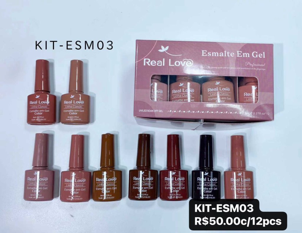 KIT-ESM03-Kit de esmalte linha classic 8ml