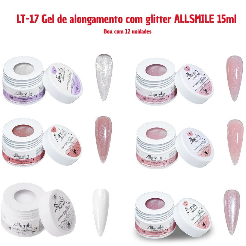 LT-17 Gel com glitter ALLSMILE 15ml