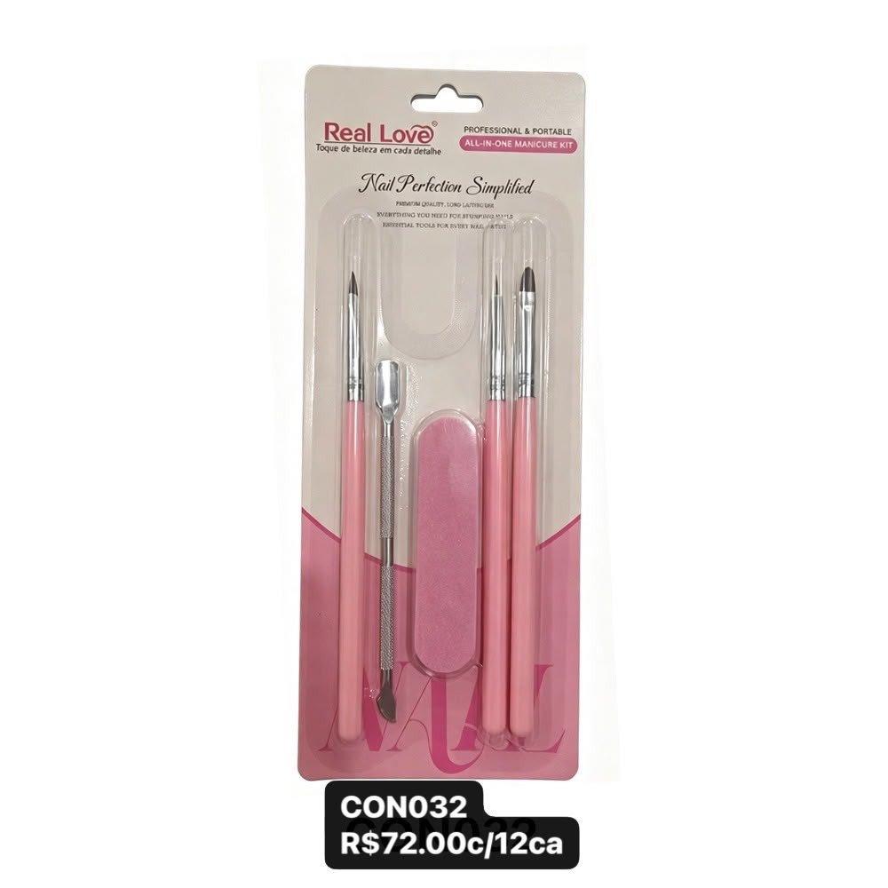 CON032-Kit pincel para alongamento de unha