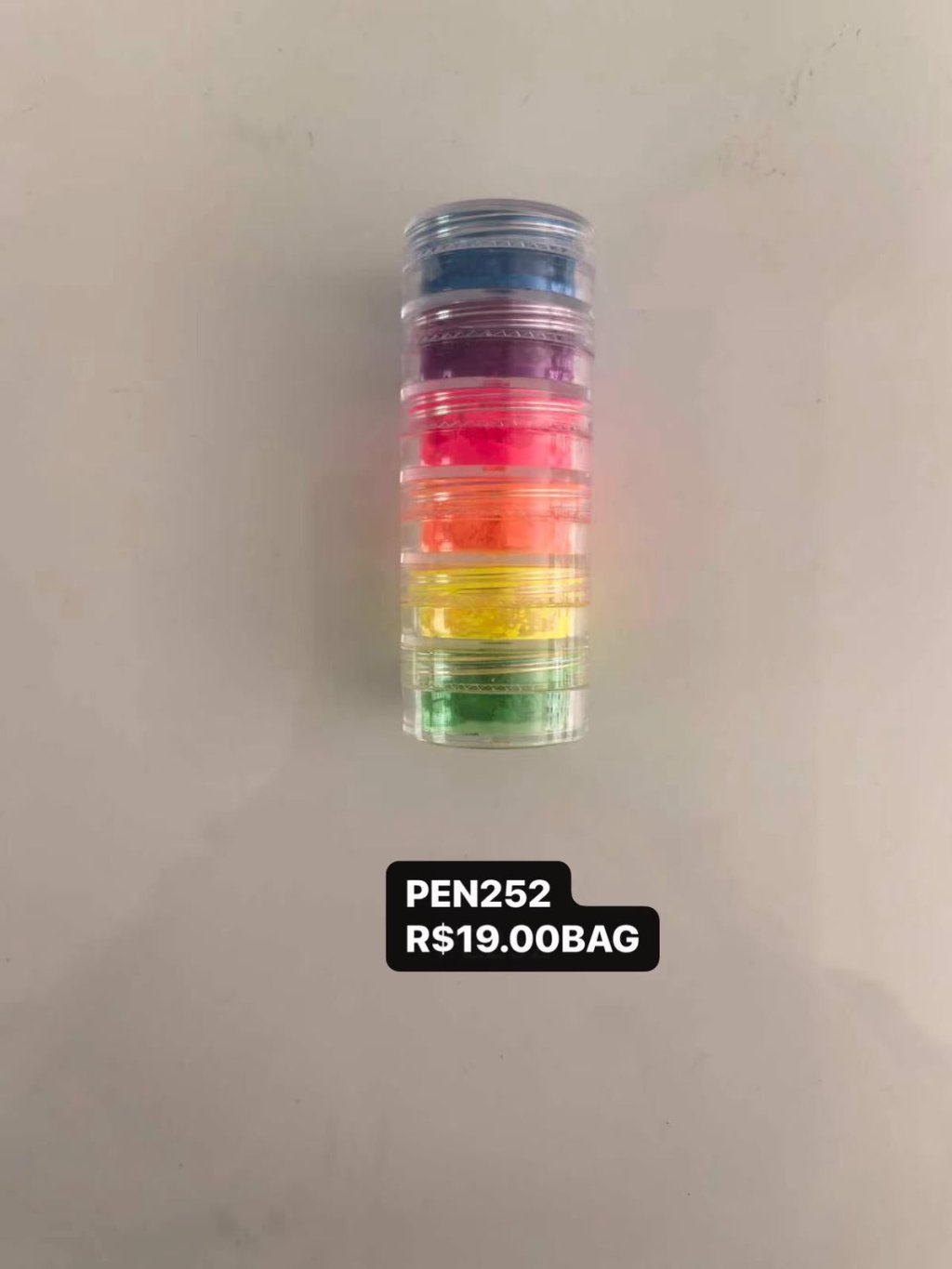 PE252-Decoração neon para unha