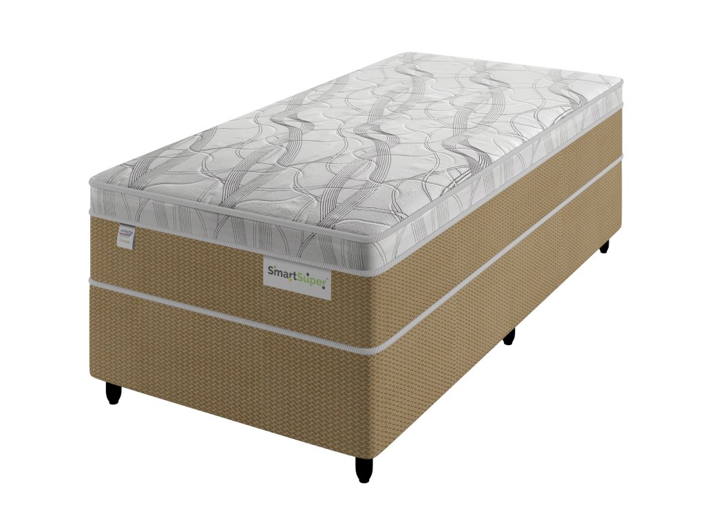 CAMA BOX PLUMATEX SMART SUPER BEGE 88 X 188 x 32