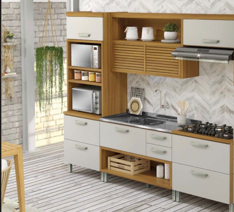 COZINHA NESHER PRINCESA 4 PECAS 100% MDF
