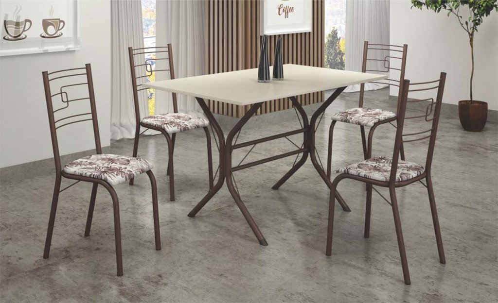 Mesa Paraty com 4 Cadeiras 