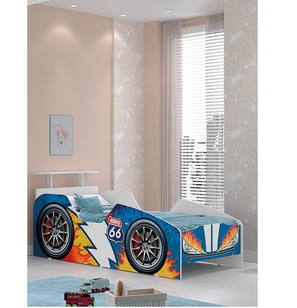 Cama infantil Carro Veloz Blue
