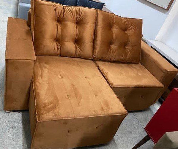 SOFA RETRATIL VELUDO  1.90M