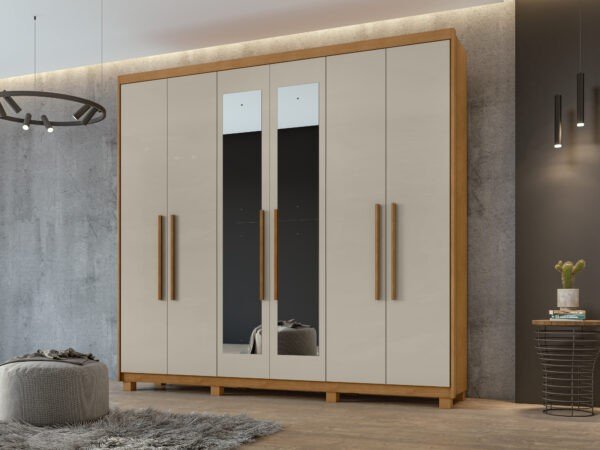 GUARDA ROUPA 6 PTS ARIES C/ESP E PES