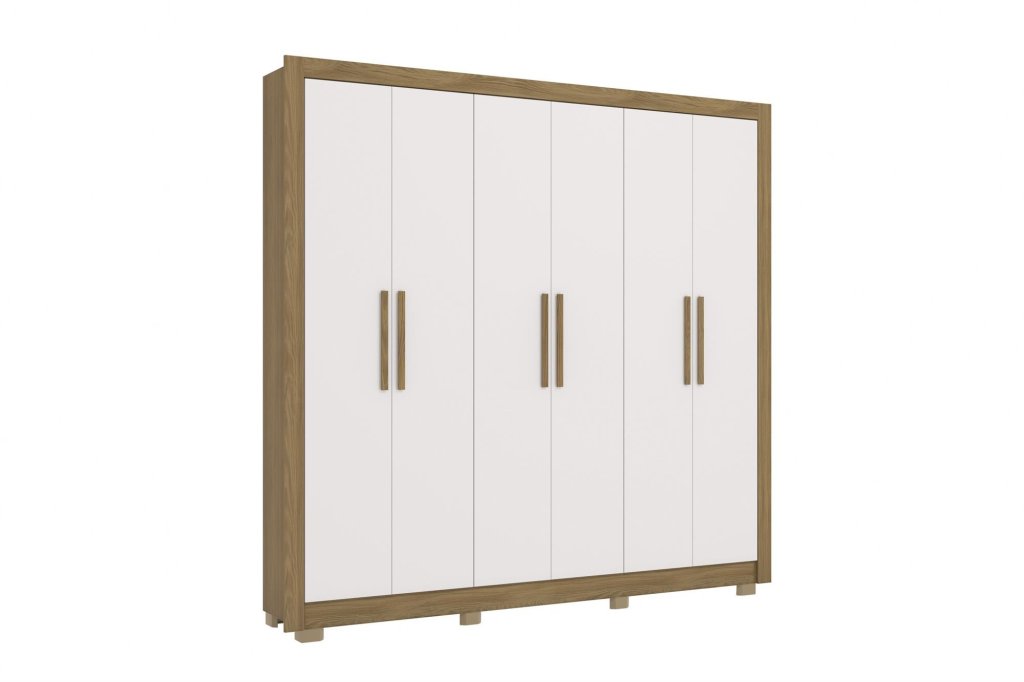 GUARDA ROUPA 6 PTS 2G C/PES NOG/BR CBO2M569