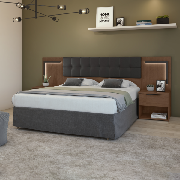 CABECEIRA 1,60 BOX LOPAS CALITAN C/LED