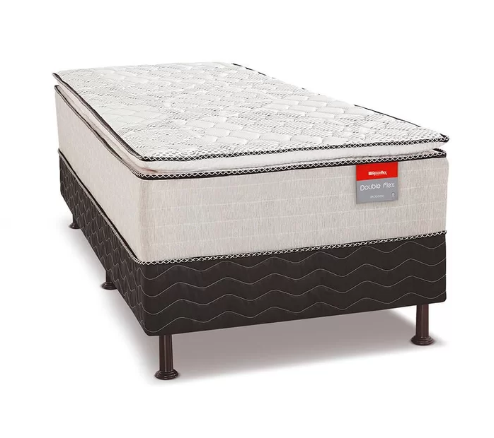 CAMA BOX CONJU DOUBLE FLEX C/ PILOW 52X188X88