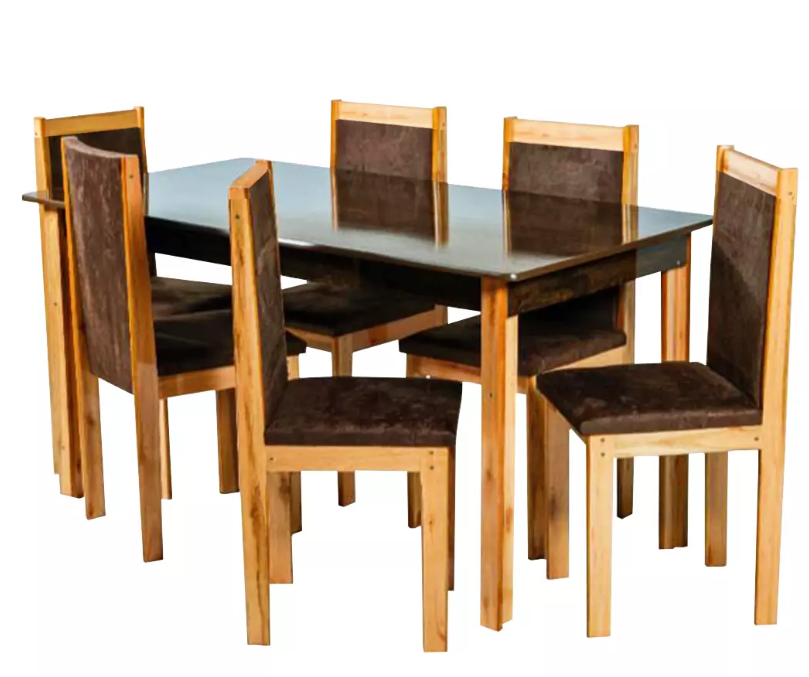 MESA NEVADA COM 6 CADEIRAS 