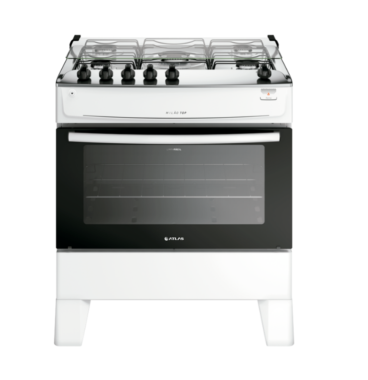 FOGAO 5B MILAO TOP BRANCO COM ACENDEDOR 