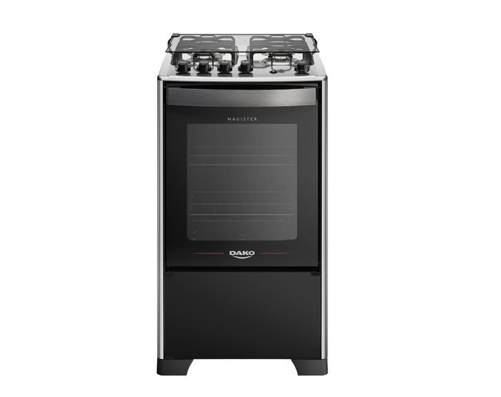 FOGAO 4B MAGISTER TAMPA INOX PRETO