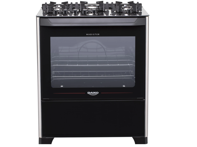 FOGAO 5B MAGISTER MESA VIDRO PRETO