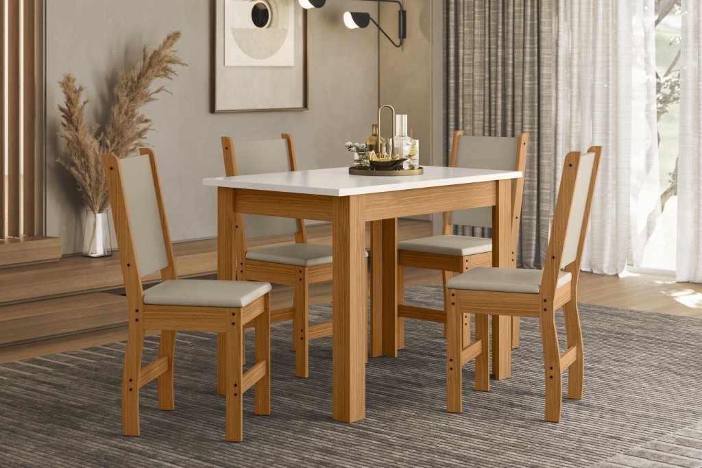 MESA 4 CADEIRAS BELLAGIO 