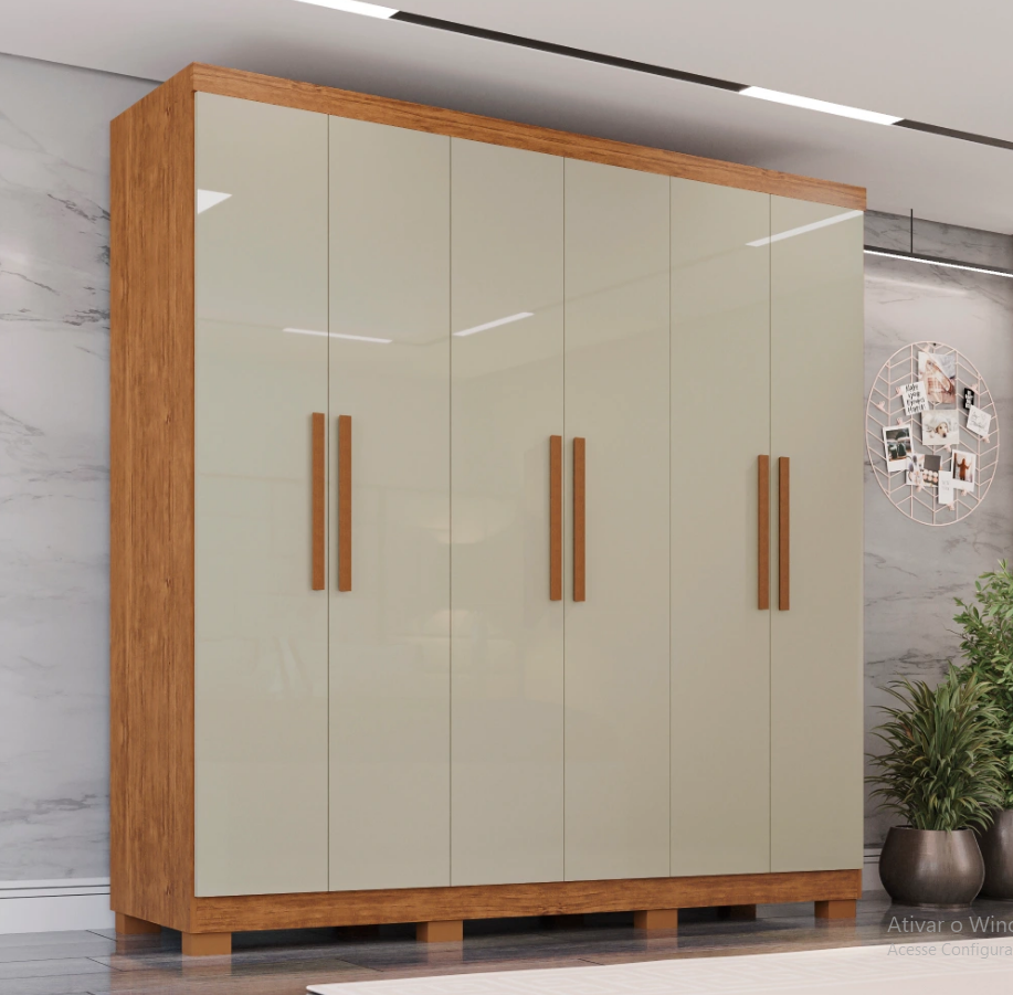 GUARDA ROUPA 6 PTS SEVILHA PRIME 