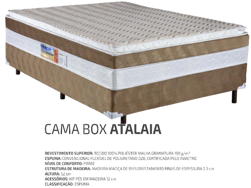 CAMA BOX ATALAIA 0,88X0,53X1,88 