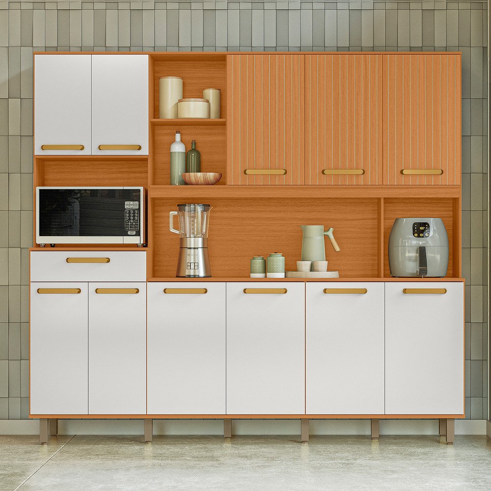 ARMARIO COZINHA 11PT 1G PILAR RIPADO