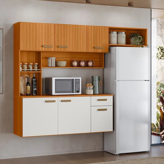 ARMARIO COZINHA SUSPENSA MANU RIPADO