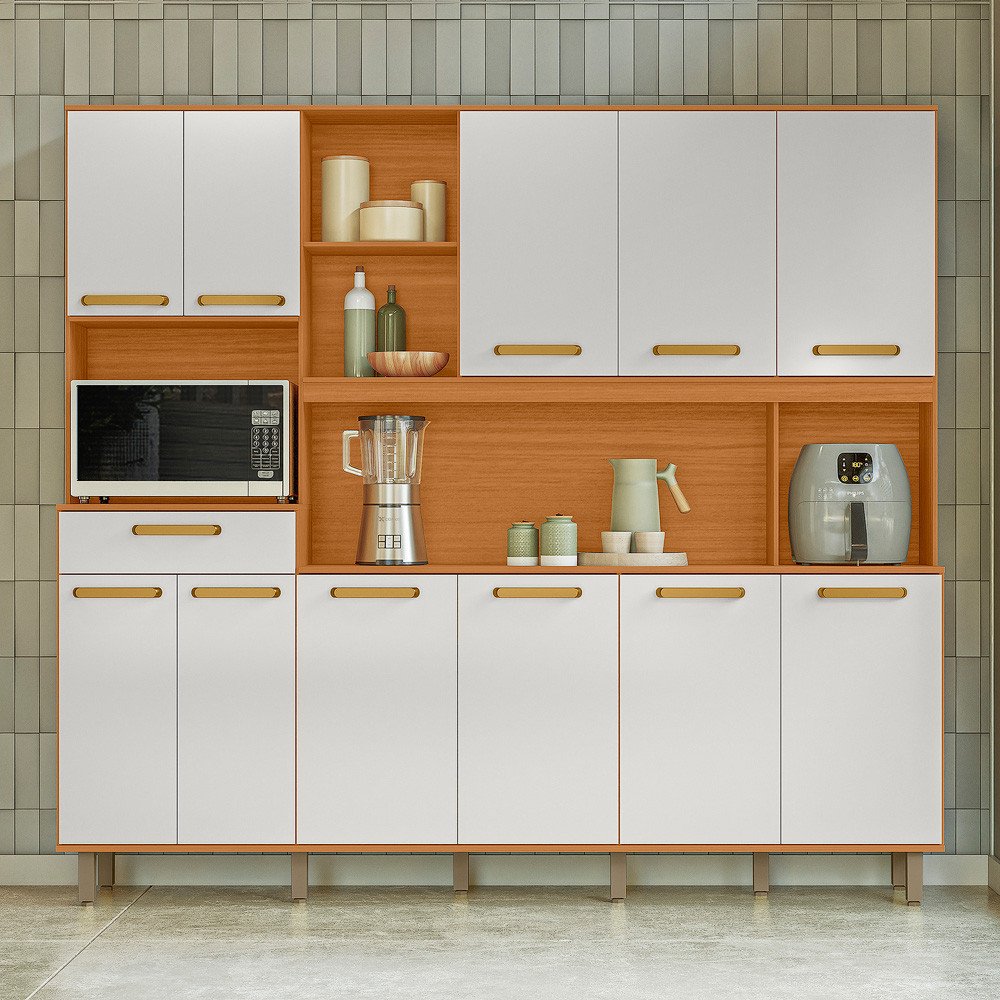 ARMARIO COZINHA 11PT 1G PILAR ACETINADO