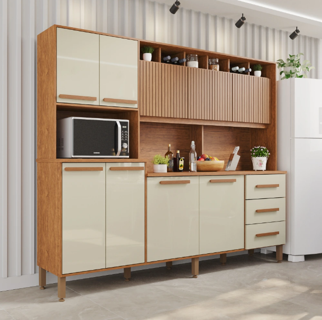 ARMARIO COZINHA ANGELINA PRIME FRISADA 