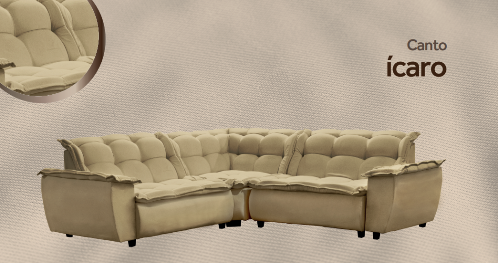 SOFA ICARO CANTO VELUDO 