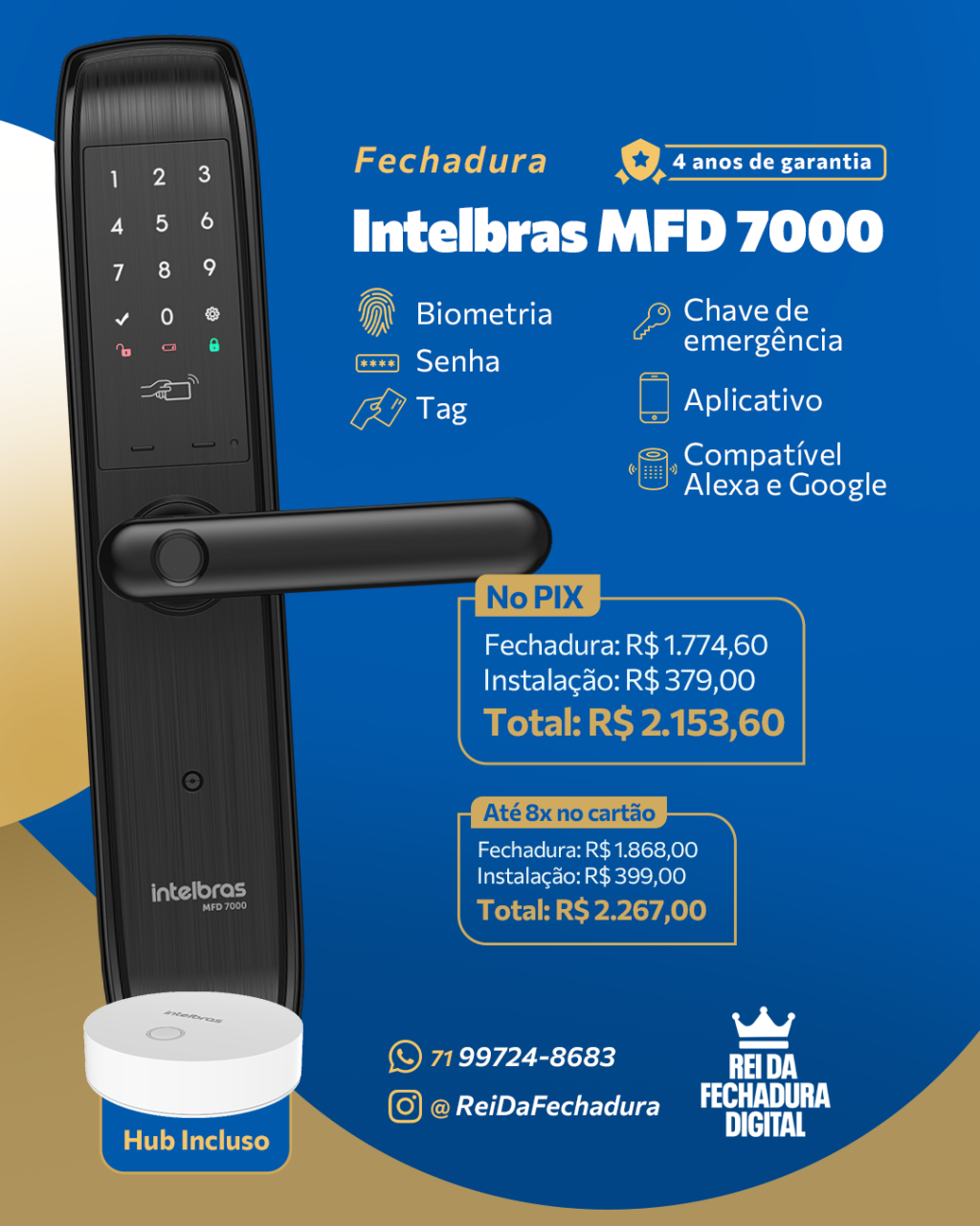 INTELBRAS MFD 7000 C/ HUB