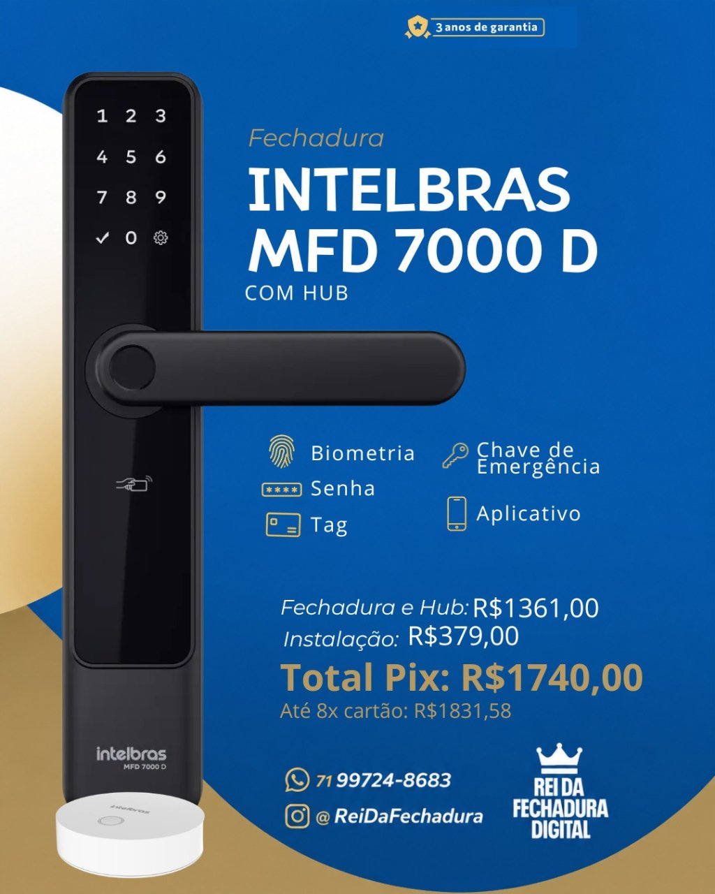 INTELBRAS MFD 7000 C/ HUB