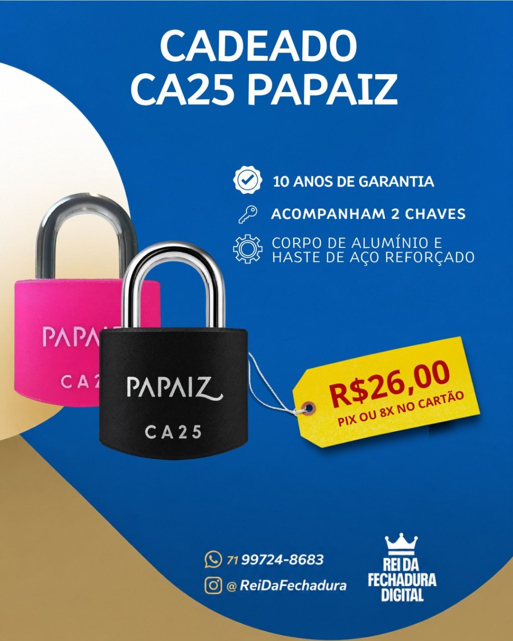 CADEADO PAPAIZ CA 25