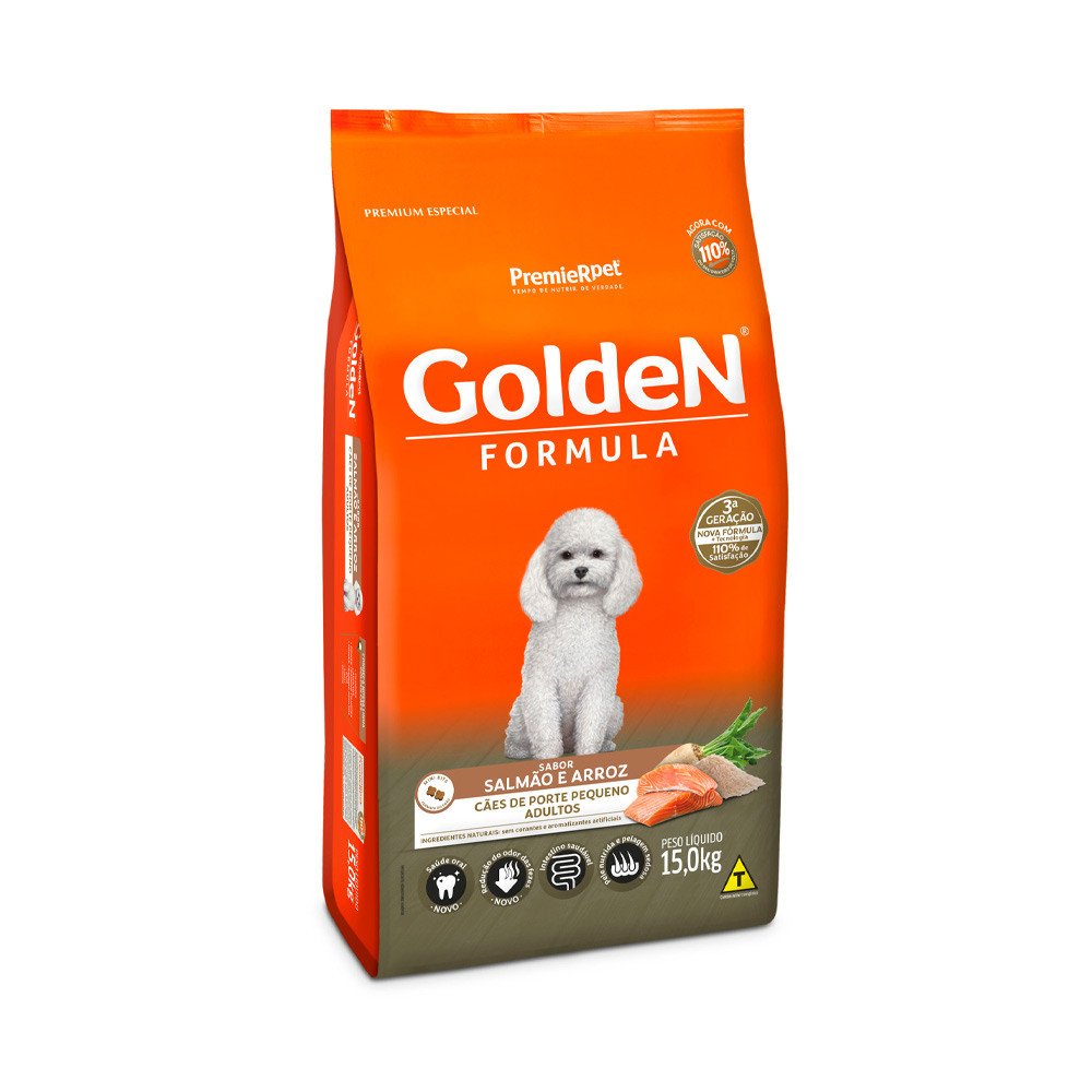GOLDEN SALMÃO MIN BIT 15KG -  CAES AD