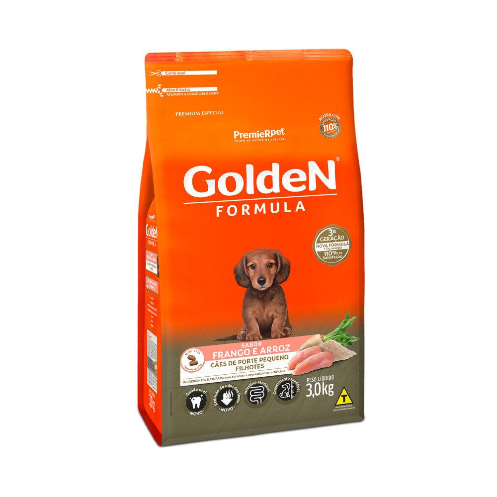 GOLDEN FRANGO MIN BIT 3KG - CAES FILHOTE
