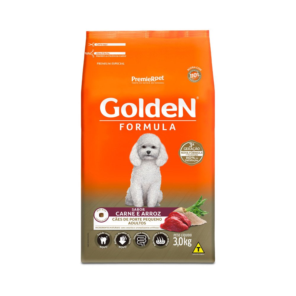 GOLDEN CARNE MIN BIT 3KG - CAES AD