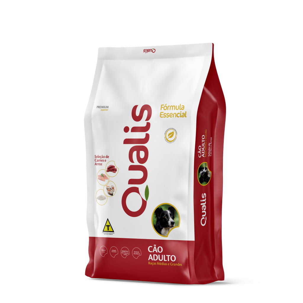 QUALIS FEED CAO ADULTO RACAS MEDIAS E GRANDES 15 KG