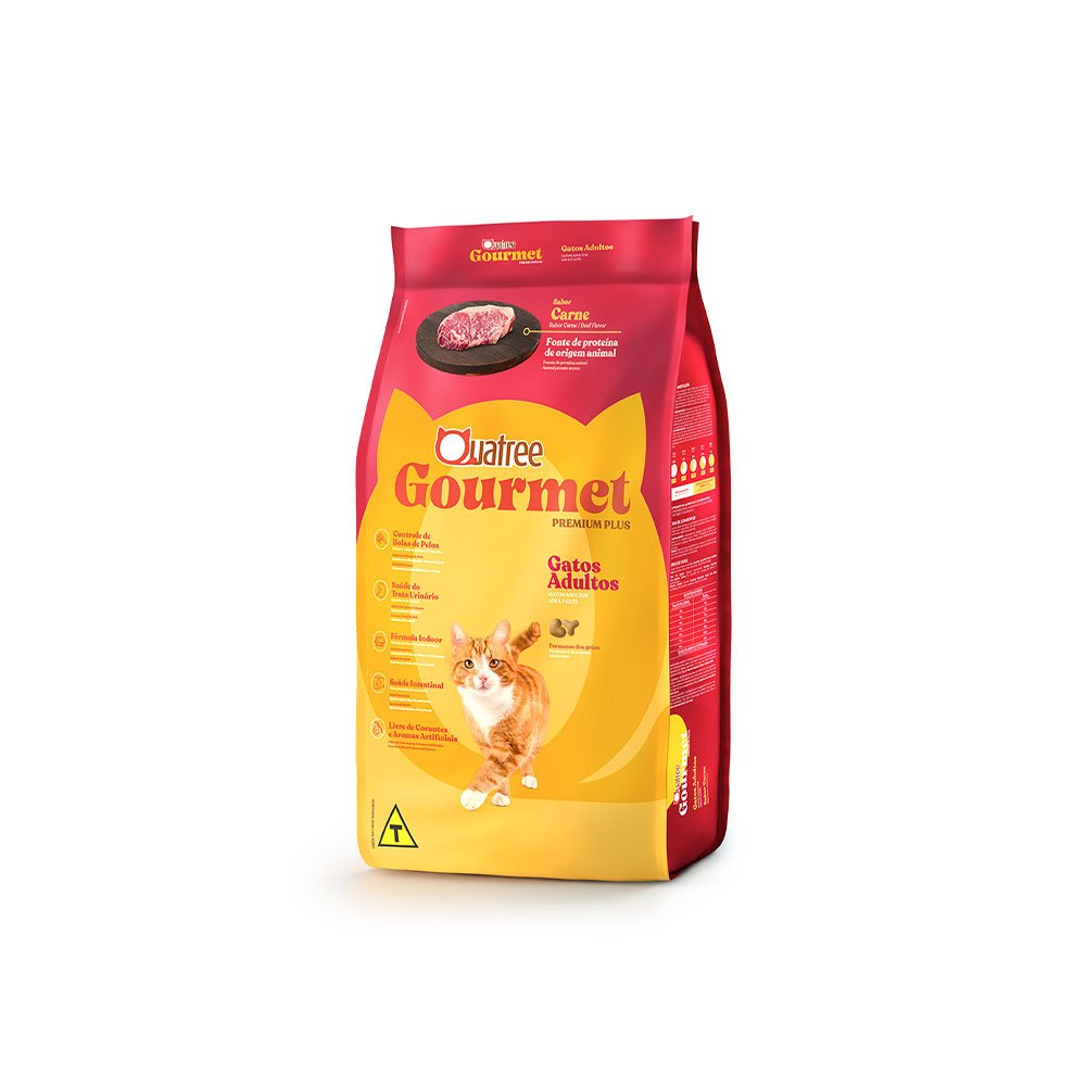 QUATREE GOURMET GATOS ADULTOS CARNE 3KG
